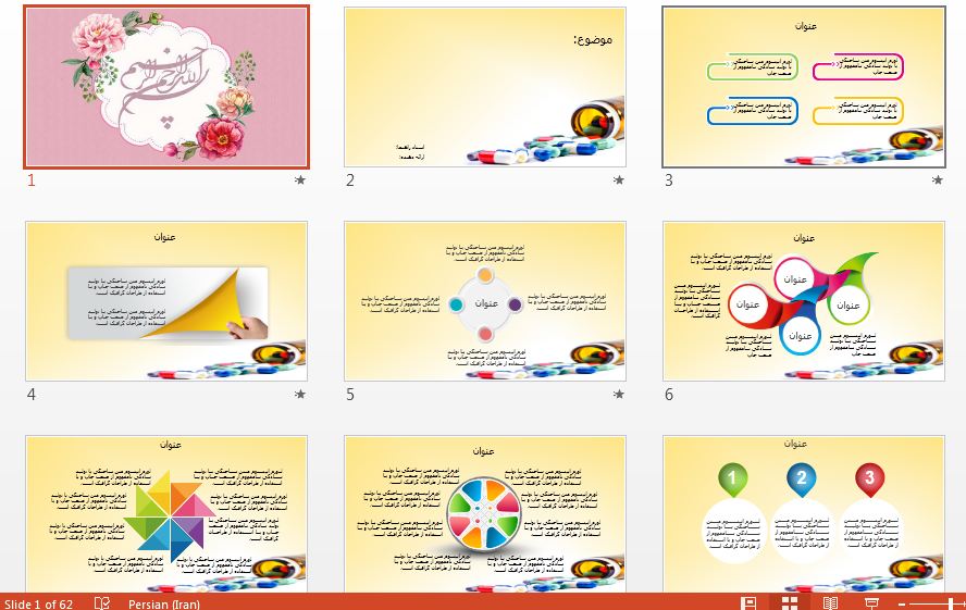 قالب پاورپوینت بسیار زیبا برای ارائه داروسازی
