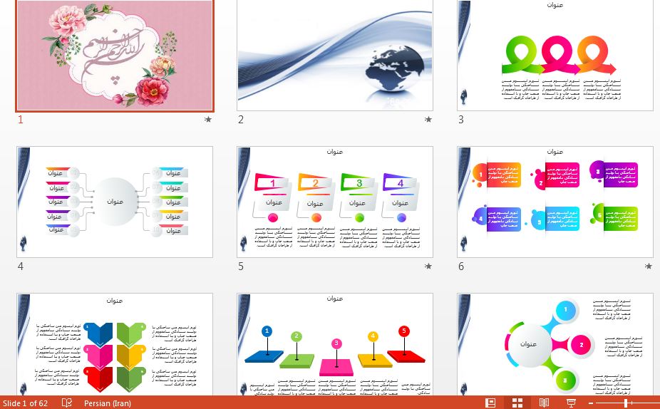 کامل ترین قالب پاورپوینت حرفه ای جهان